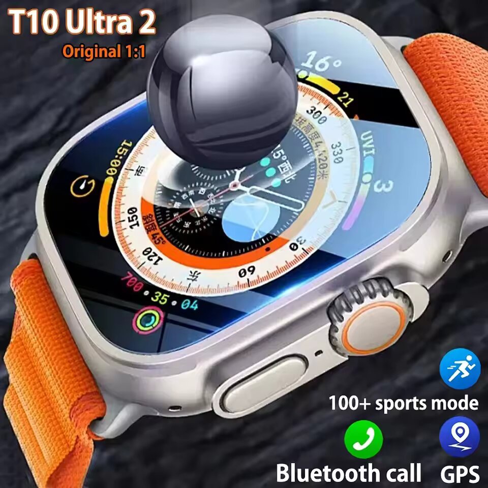 2025NEW Smart Watch T10 U2 Watch Uitra IWO Watch NFC Waterproof Smartwatch Series 8 BT Call 2.2-lnch