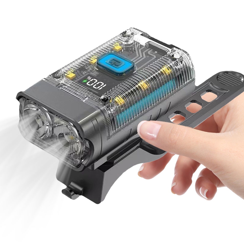 LED Bicycle Front Light Bicycle Light Rechargeable Bicycle Head Light 360 Degree Rotating Bicycle He