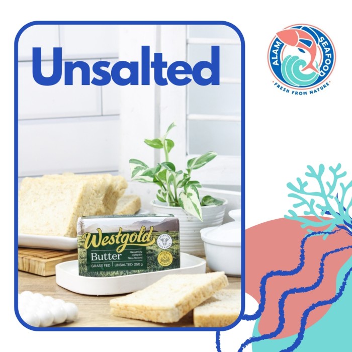 

WESTGOLD Unsalted Butter/grass fed butter/butter mentega