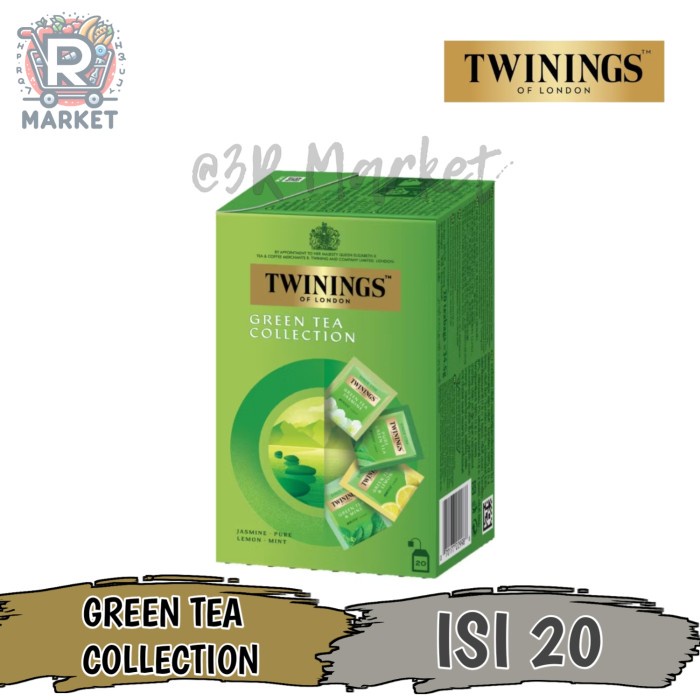 

Twinings Green Tea Collection Teh Celup Isi 20 Tea Bags