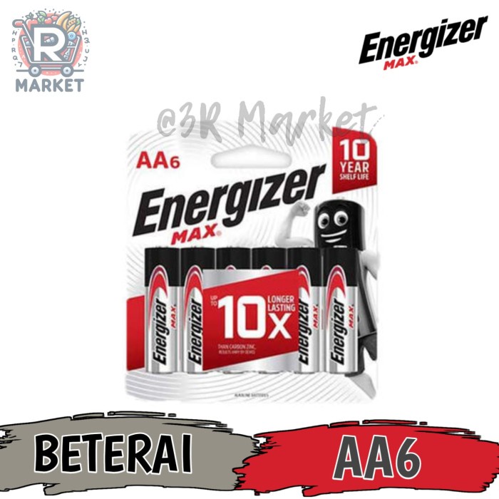 

Energizer Max AA6 Baterai Energizer