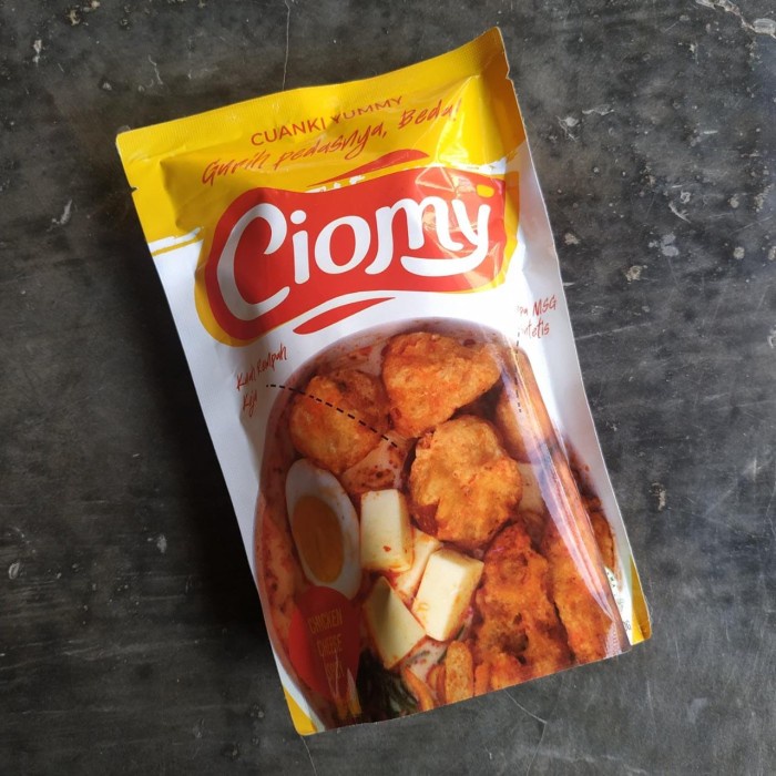 

RB311 Cuanki Pedas Siomay Mi Telor Cemilan Sehat Instan - Ciomy Cheese Spicy CUCI GUDANG