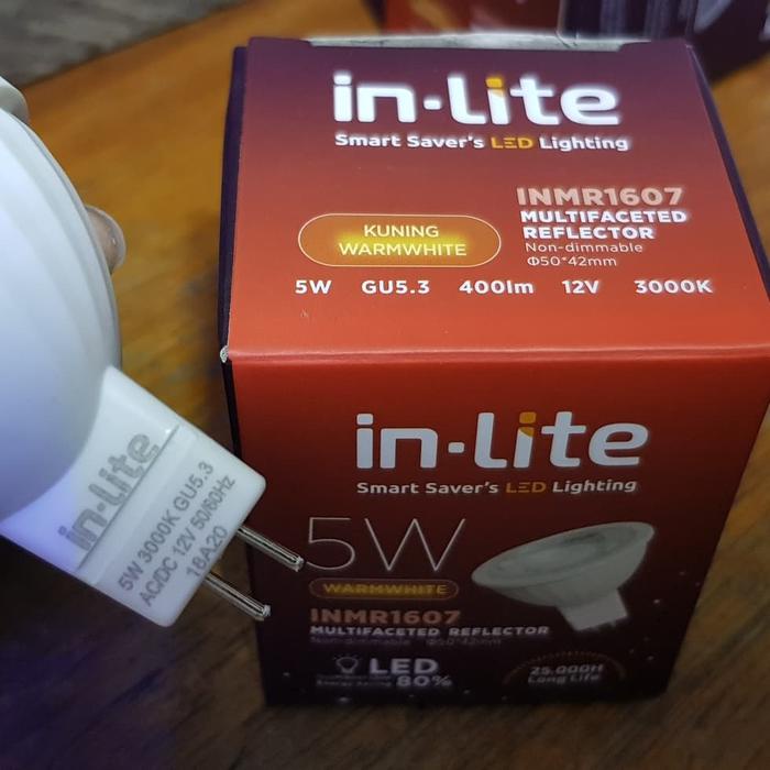 Inlite / In-lite LED 5w (watt) Mr16 INMR1607 12Volt