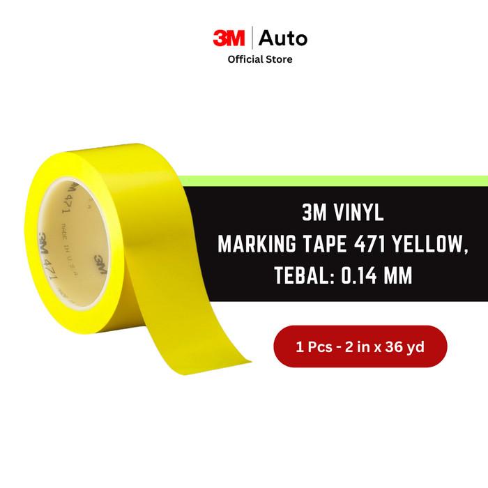 

TERBARU 3M Vinyl Tape 471 Yellow, 2 in x 36 yd, tebal: 0.14 mm - Masking Tape