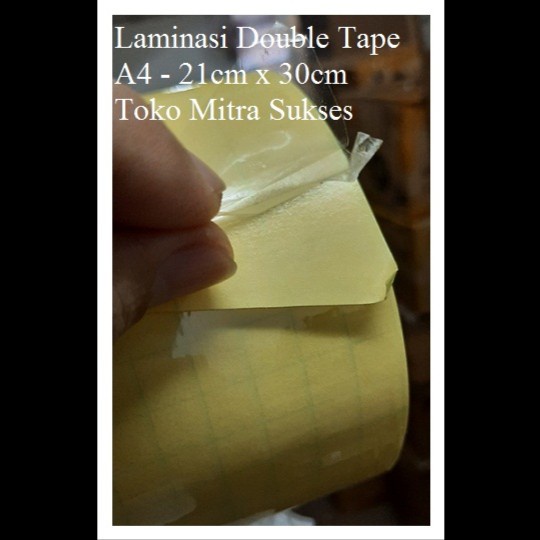 

TERBARU Laminasi Double side - Double Tape A4 BISA GRAB!