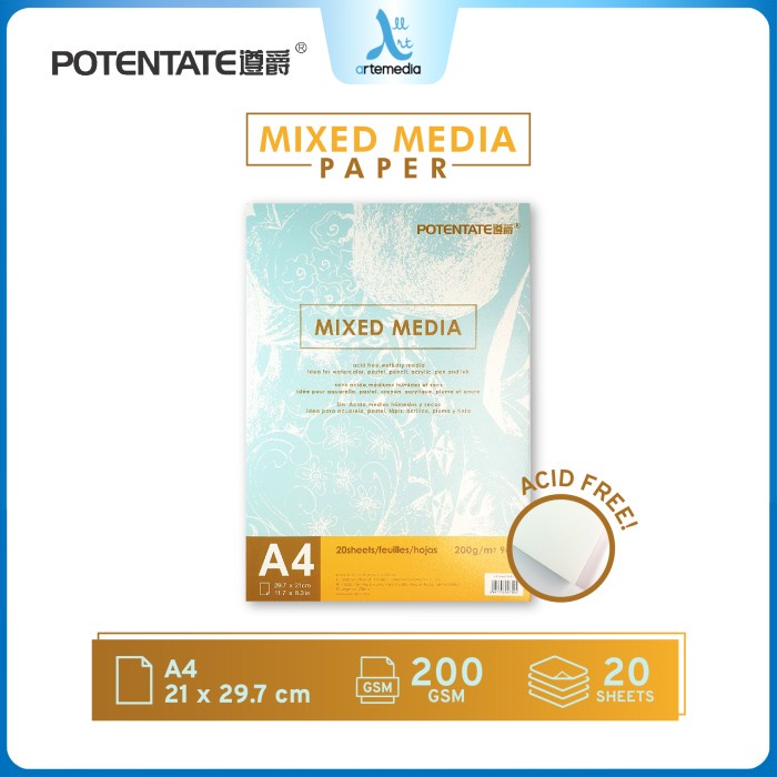 

TERBARU Potentate Mixed Media Paper Pad Kertas Gambar Sketsa BISA GOSEND!