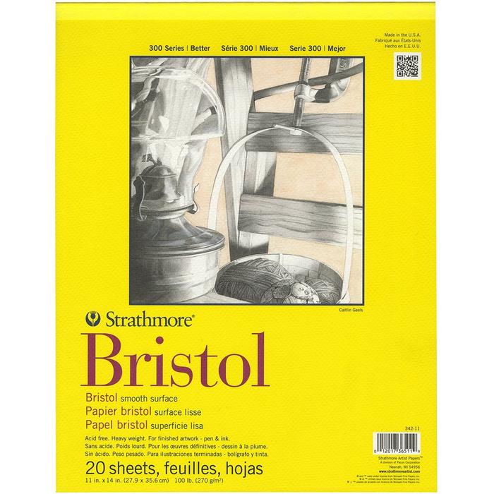 

TERBARU Strathmore 300 Series Bristol 11" x 14" - 20 Sheets