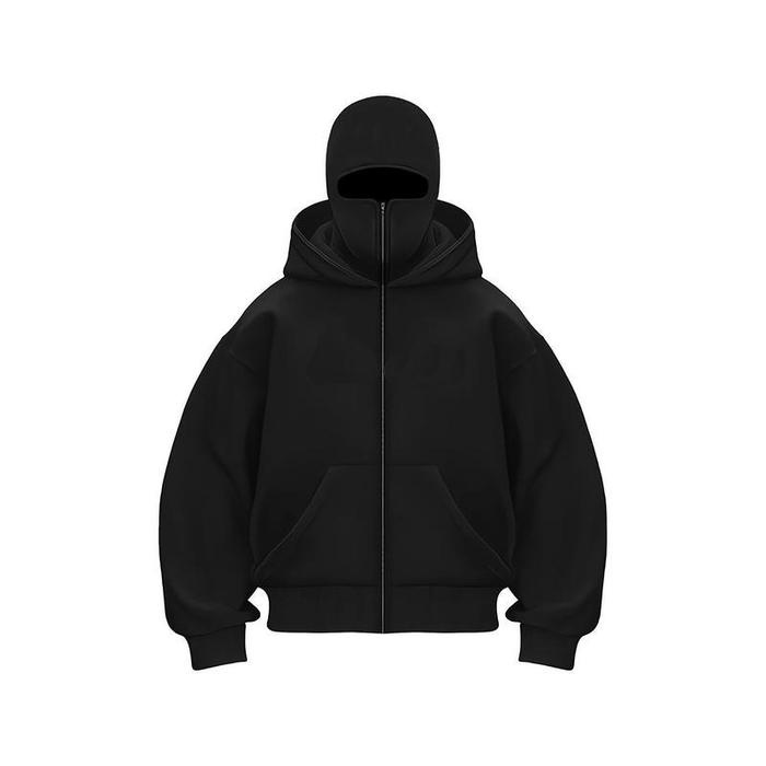 HOODIE BALACLAVA ZIPPER JAKET BOXY HITAM ENDORFINS STILL FIGHT HOODIE HOOLIGAN Sweater Pria