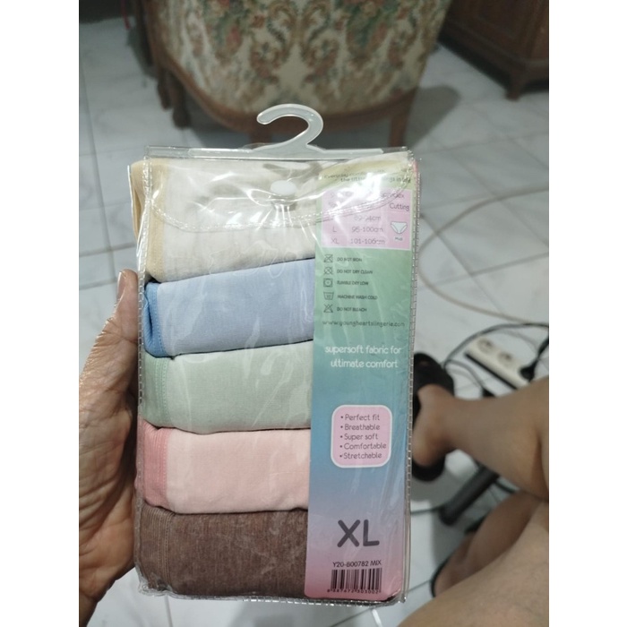 Young Hearts Panty Pack Model Midi Mid Waist Best Seller