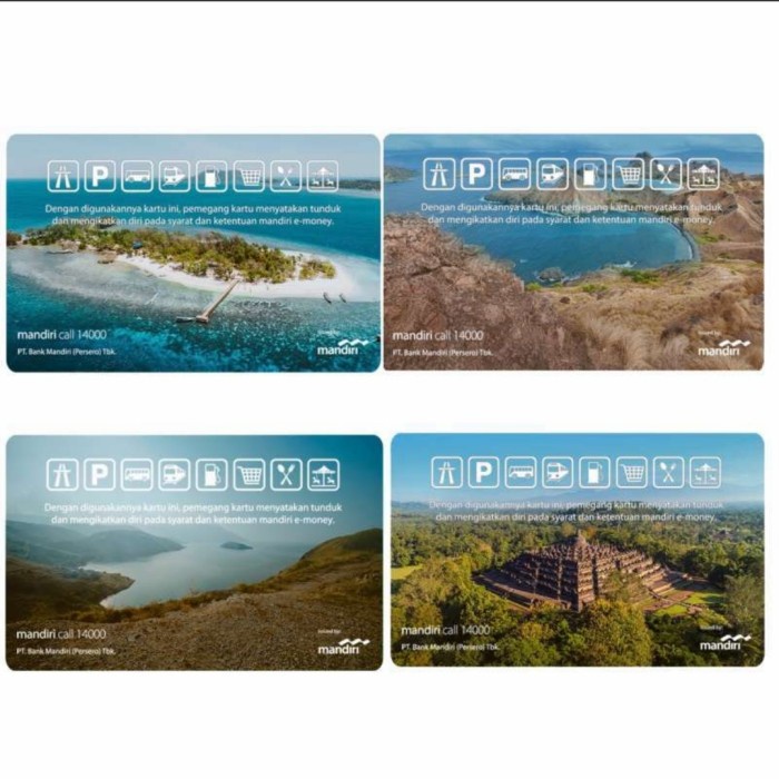 EMONEY ETOLL E MONEY MANDIRI WONDERFUL INDONESIA