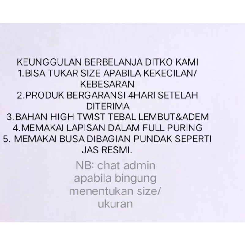 Jas Koko Pria Dewasa Motif Saku Tutup