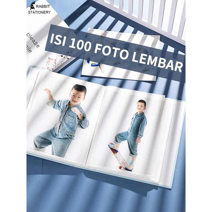 Serasiinspace Buku Album 4R Isi 100/Album Photocard 4R/Album Foto Polaroid/Album Photostrip4Rrabbit