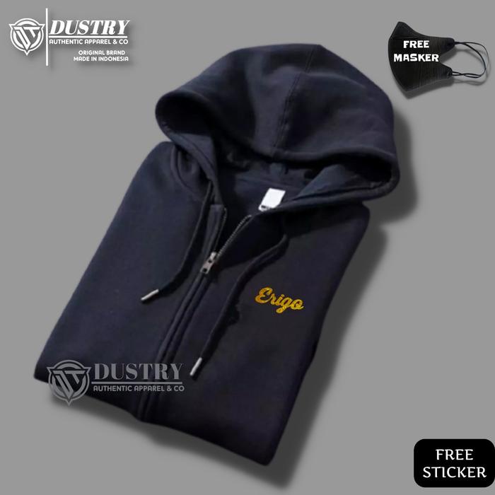 Jaket Pria Distro Terbaru Sweater Hoodie Zipper ERIGO Cowok Keren Hodie Switer Pria Original Lokal