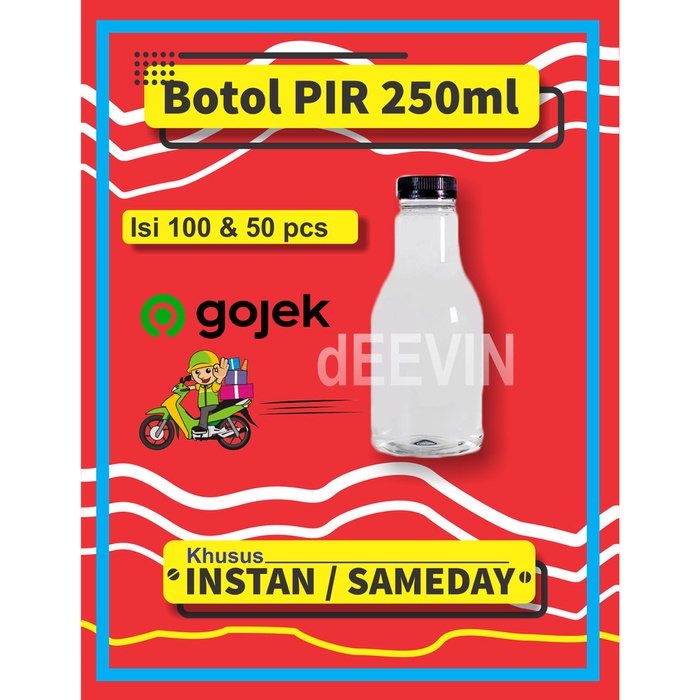 Botol PIR 250ml KHUSUS /SAMED / Botol Plaik 250ml / Botol Plaik PIR 250ml