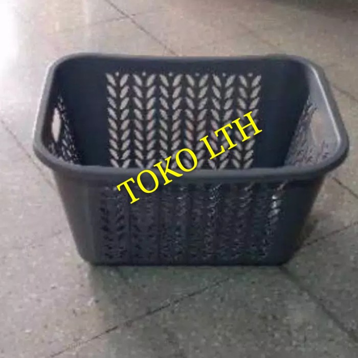 KERANJANG PAKAIAN / BAJU/ RIGEN / LAUNDRY MODEL TINGGI SILVER