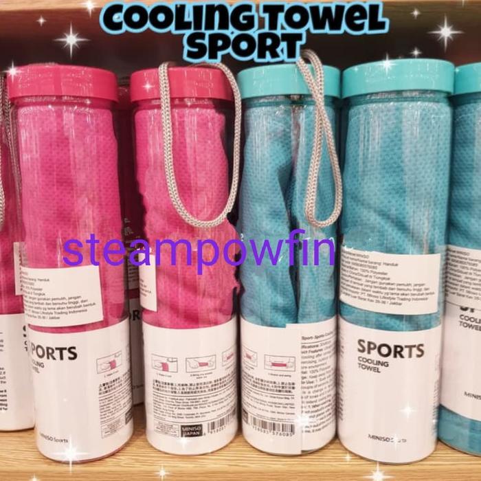 ROYzC- Miniso Cooling Towel Sport Kanebo Handuk Olahraga Lap Keringat Badan