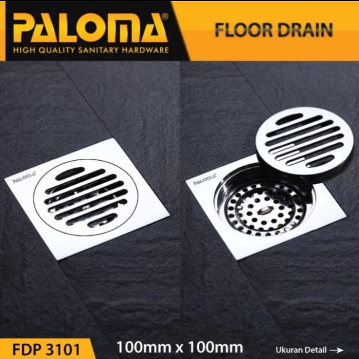 Stok Terbatas Paloma Fdp 3101 Floor Drain Saringan Kamar Mandi Anti Bau Fdp3101