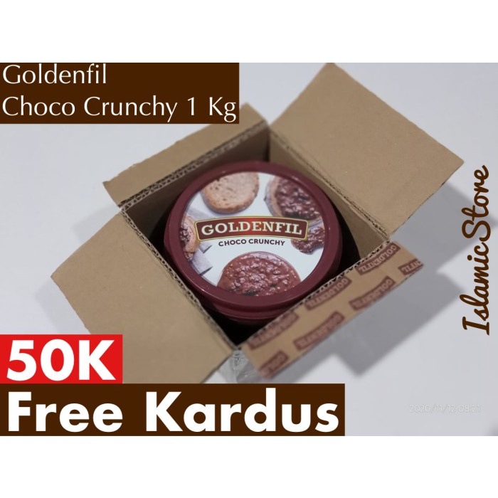 

Goldenfil Choco Crunchy Chocolate 1kg Selai Coklat Crunchy