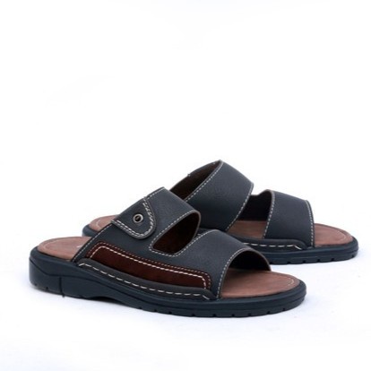 Dresto- Sandal Pria Bagus Murah G5 Sendal Cowok Ori - Sandal Bata Coklat Laki