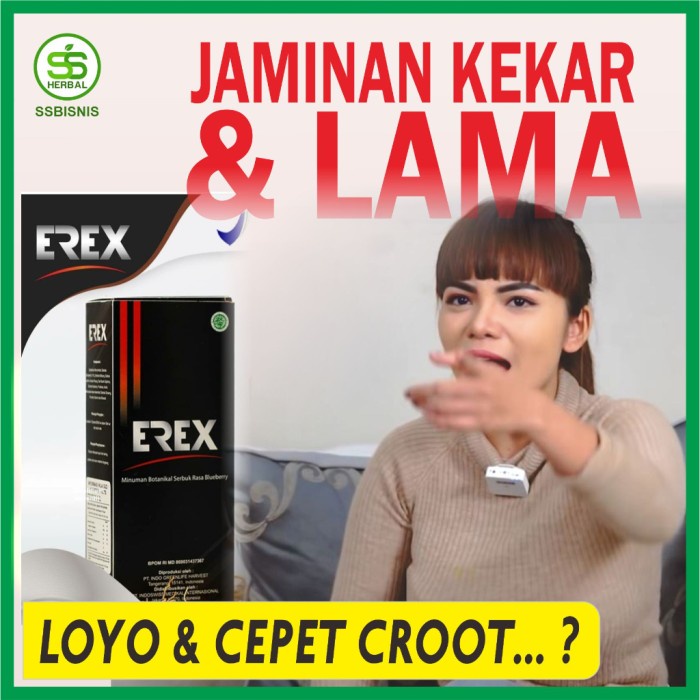 obat kuat pria tahan lama herbal alami asli original EREX di apotik