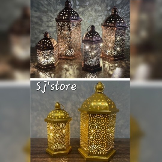 TERBARU Aksesoris dekorasi hiasan lampu lentera lebaran idul fitri ramadhan