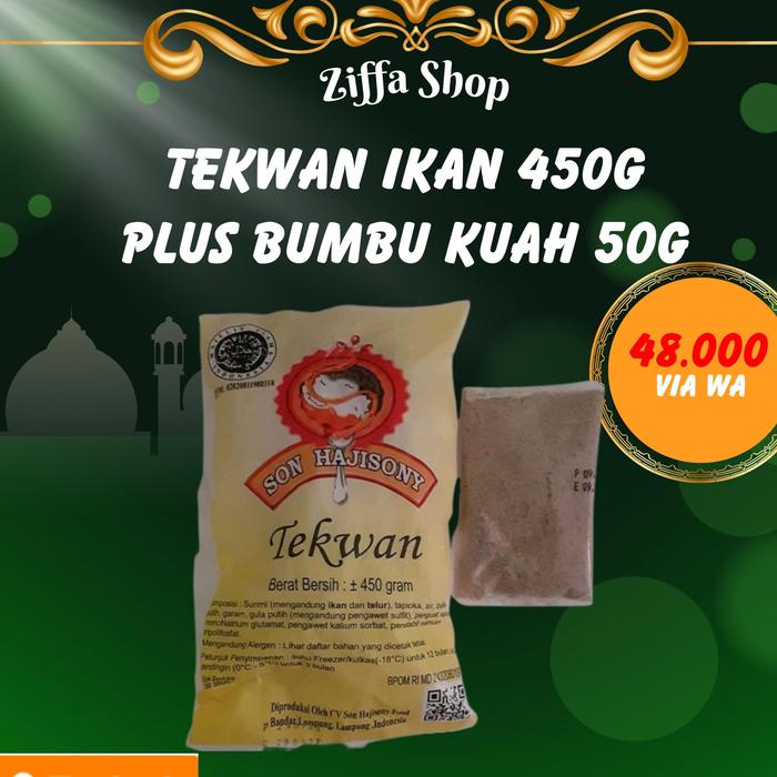 

Tekwan + Bumbu+Sambal Khas Bakso Sony Soni Lampung Baso Son Haji Sonny