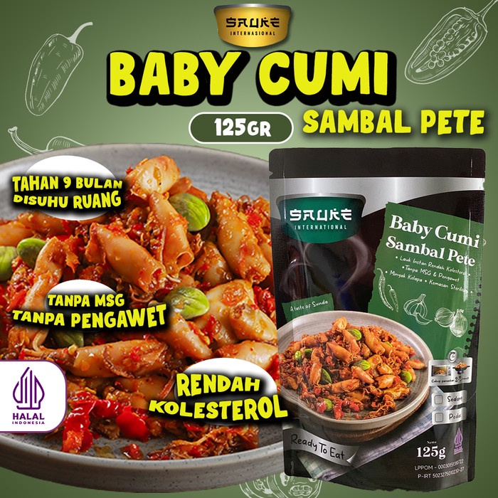 

BABY CUMI SAMBAL PETE - LAUK FROZEN - LAUK SIAP SAJI