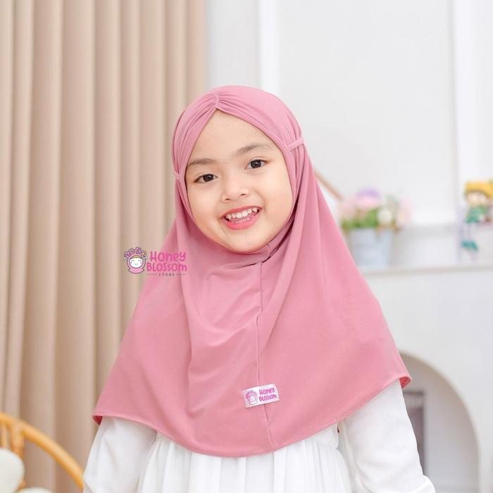 Kidelle- Kerudung Anak Perempuan Tali Belakang / Bergo Anak 0-5 Tahun