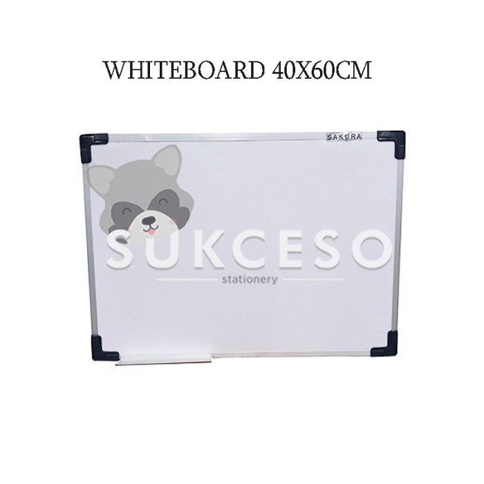 

Ready Sakura Whiteboard Papan Tulis Putih 40X60 Cm Magnetic