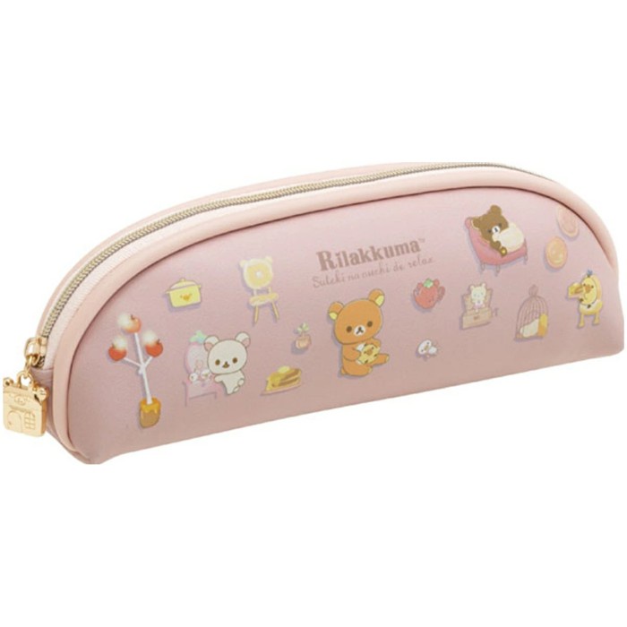 

Ready Pencil Case San-X Rilakkuma Suteki Ouchi De Relax Kotak Pensil Storage Slim Pouch Limited
