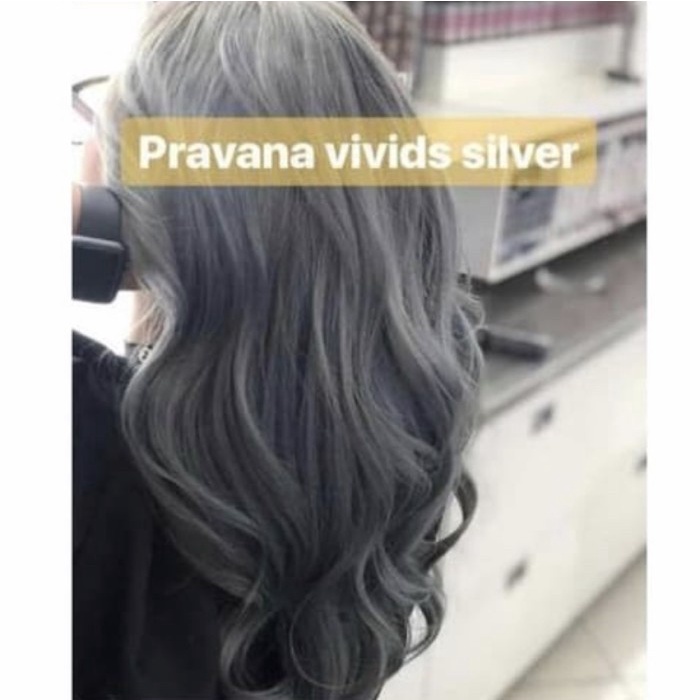 Pravana Vivids Silver/ Pewarna Rambut Silver/Abu/Cat Rambut Silver Promo