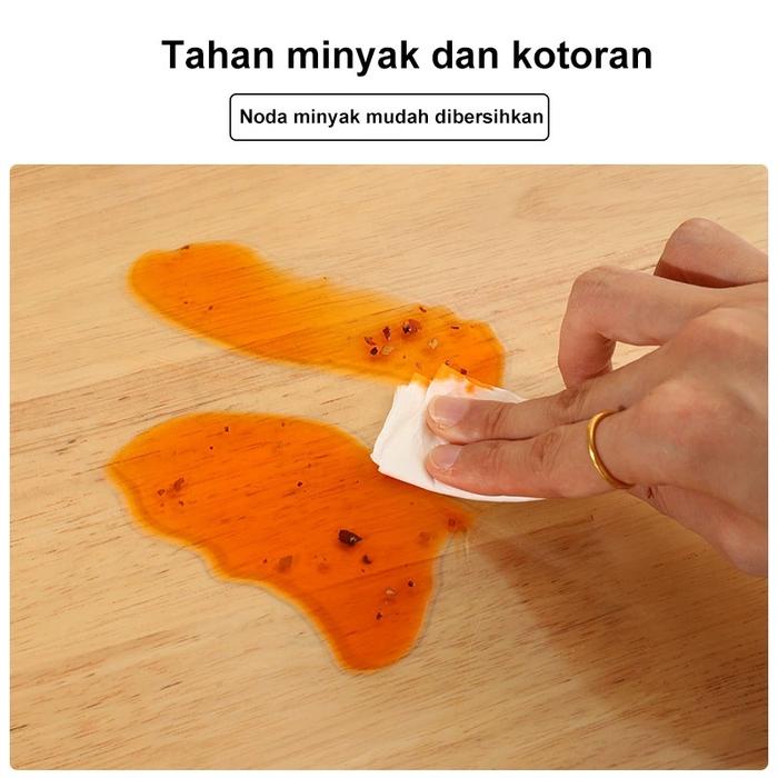 AlsoloPlastik Mika Transparan/berkualitas tebal 0.8mm Taplak Meja Transparan/Taplak meja makan