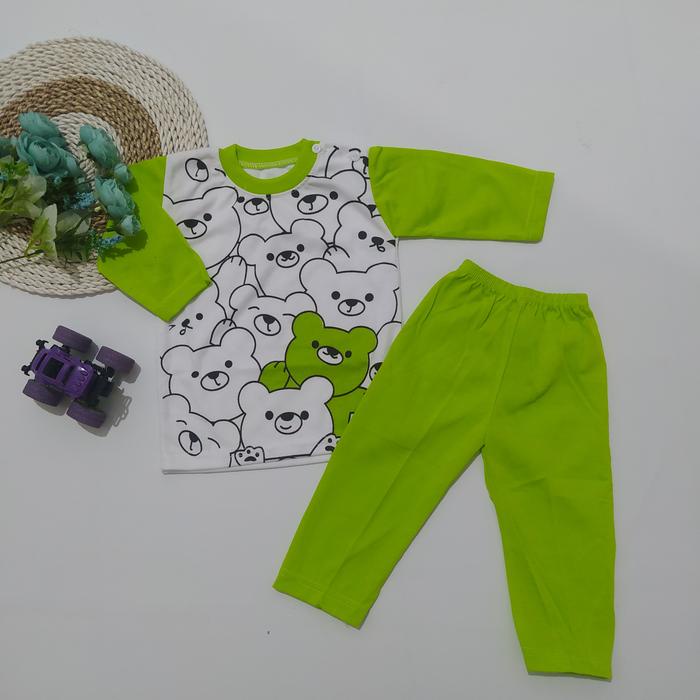 Miniqe- setelan baju bayi laki laki / perempuan 6 12 bulan lengan panjang vr