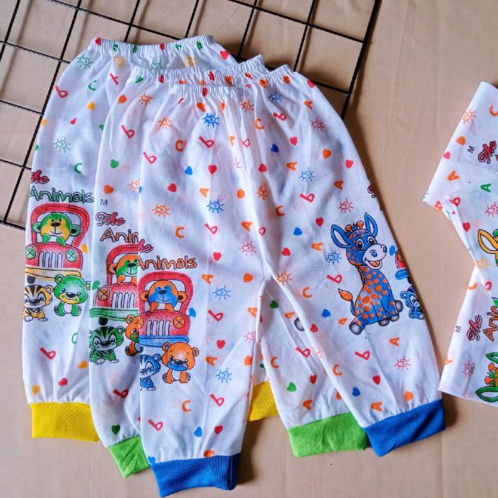 Litture- Pelangi baby-6 Pcs dan 12 Pcs/1Lusin Celana Panjang Bayi Baru Lahir Size S M L XL Newborn
