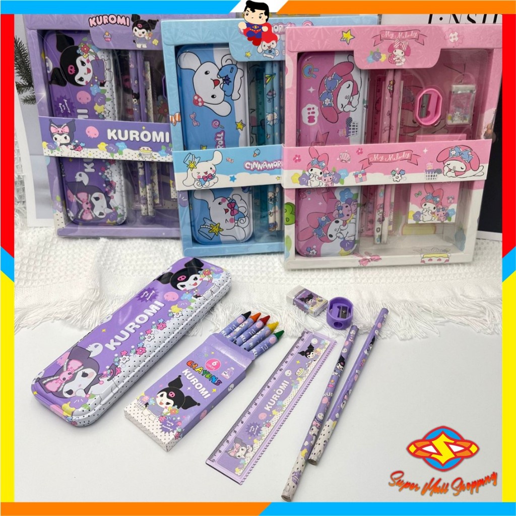

SMS Paket Alat Tulis Set 7 in 1 Set Stationery 7in1 Karakter Kartun Alat Tulis Anak Sekolah