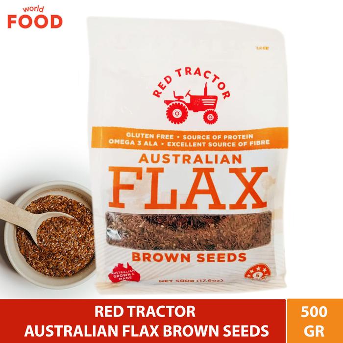 

Kuliner.Kita Red Tractor Australian Flax Brown Seeds 500Gr