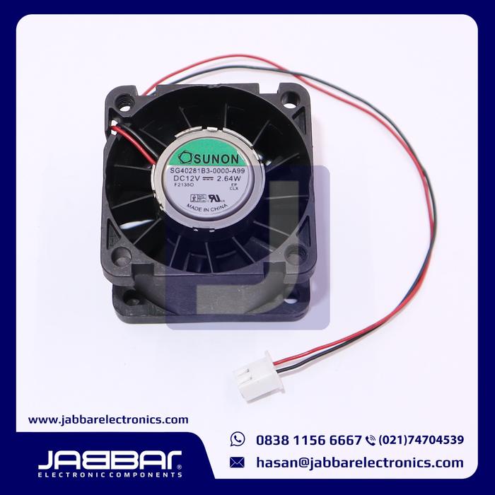 Ready SG40281B3-0000-A99 DC12V 2.64W SUNON FAN (2 CABLE-4x4x2.8cm) - PLASTIC