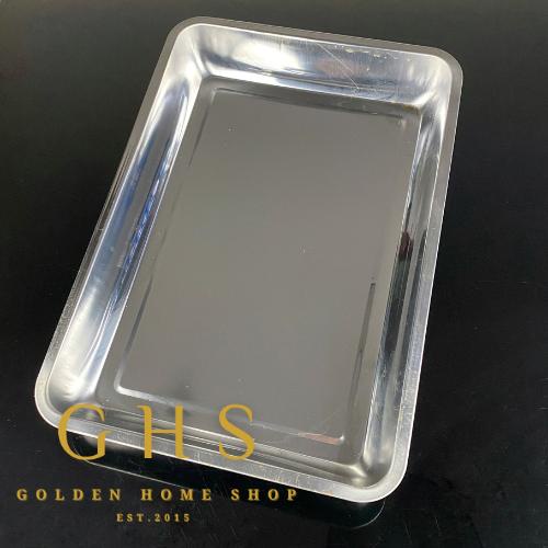 Nampan Baki 50 x 35 CM Stainless Steel Tray Baki Segi Kotak