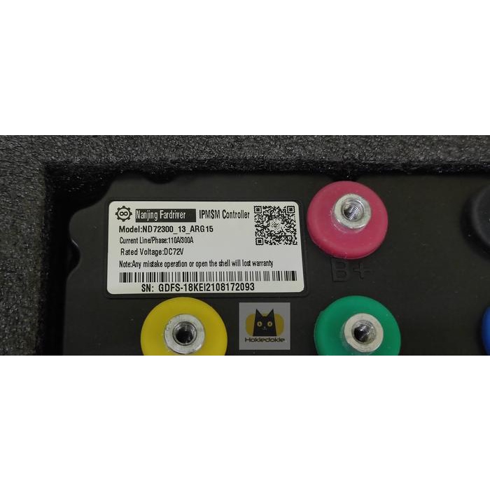 Langsung Gas. Nanjing Fardriver Nd72300 Bldc Sepeda Motor Listrik Programmable