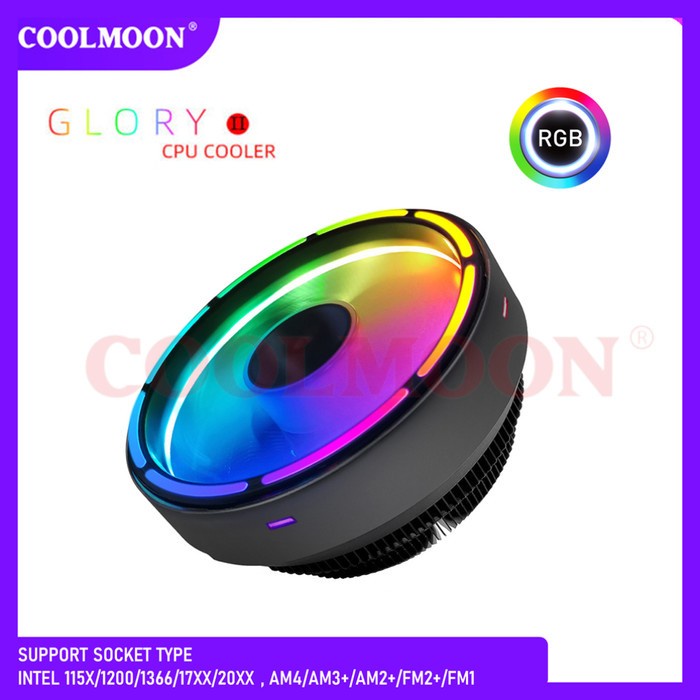 [Expert] FAN CPU COOLER RGB COOLMOON GLORY - INTEL&AMD