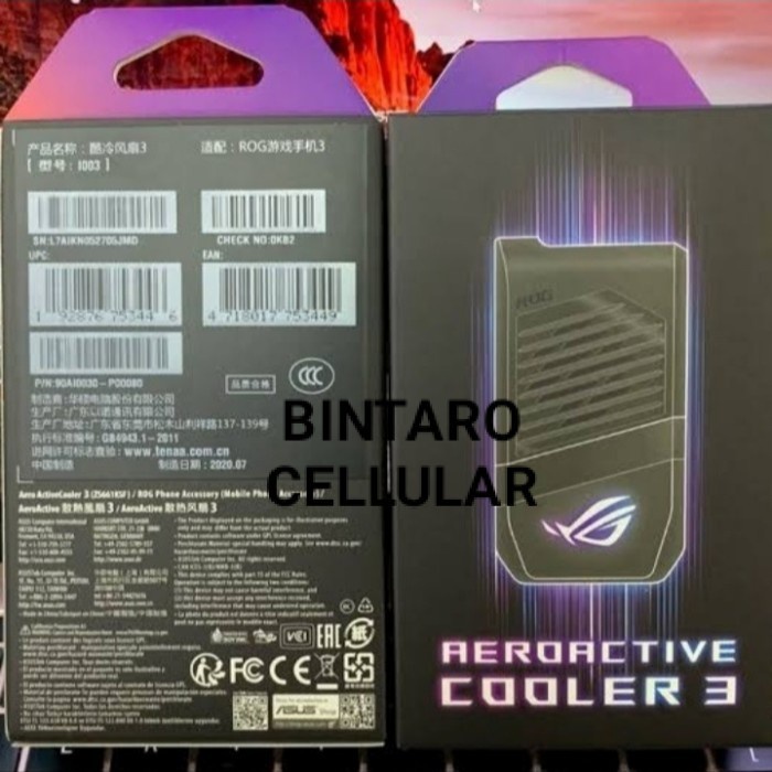 [Expert] AEROACTIVE COOLER 3 for Asus ROG Phone 3 2 Cooling Aero Active ROG III