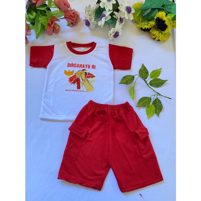 Nakboy- Baju kemerdekaan anak/Baju merah putih /baju anak peremppuan/Baju anak Laki laki/baju anak