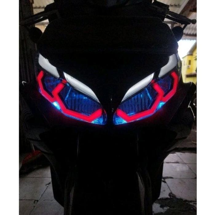 READY STOK ALIS LAMPU HEXAGON BMW AEROX 155 NEW NVX V2 -DUNIA VARIASI JOSE MOTOSPORT KABEL MOTOR