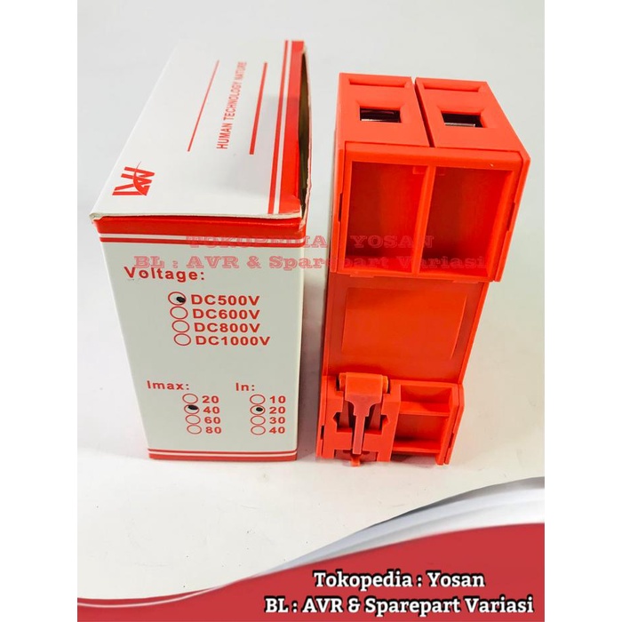 Surge Protection Device Arrest Surge Protector SPD DC 2P 500V