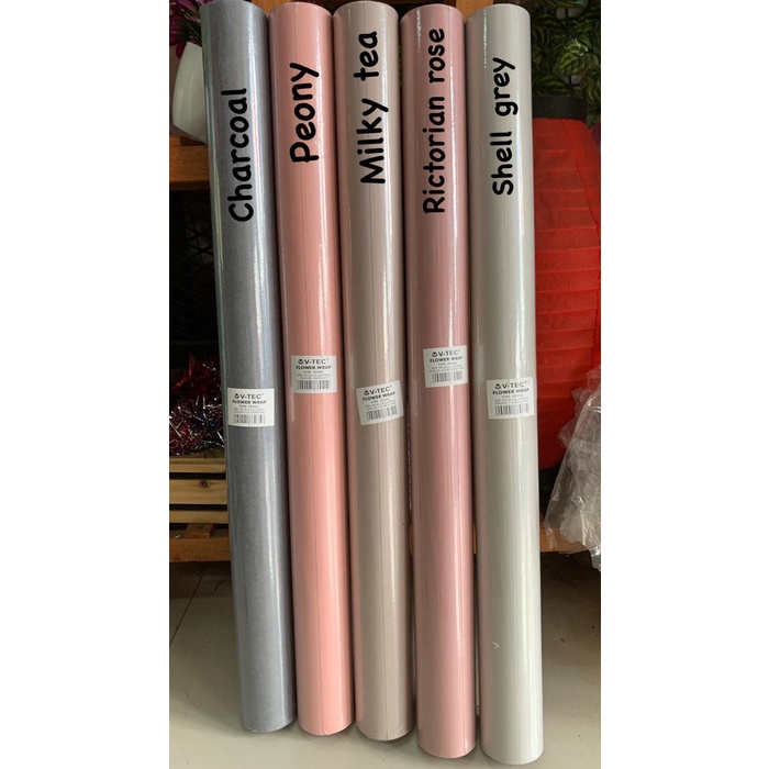 

:::::::] flower wrap roll ukuran 58 x 8 yard vtec satuan