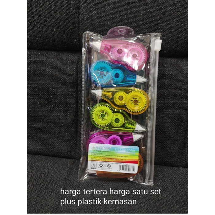 

Ready oke] tipex roll isi 6 trifello rainbow dazzle 5 meter correction tape