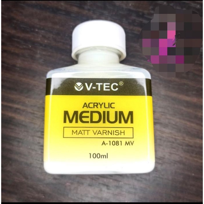 

monggo] vtec acrylis medium matt varnish a 1081 100 ml campuran cat acrilic