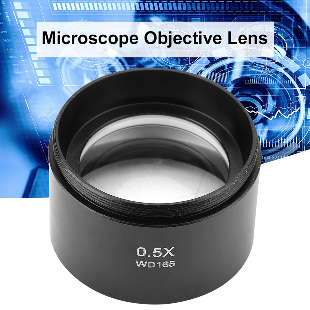 KP-0.5X Auxiliary Stereo Microscope Objective Lens for Industry Video Microscope 48mm Mounting Micro