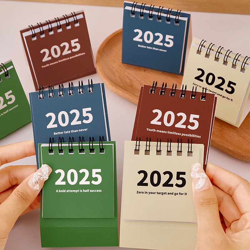 2025 Mini Simple Desk Calendar Cute Portable Pocket Small Daily Planning Calendar Manage Time Schedu