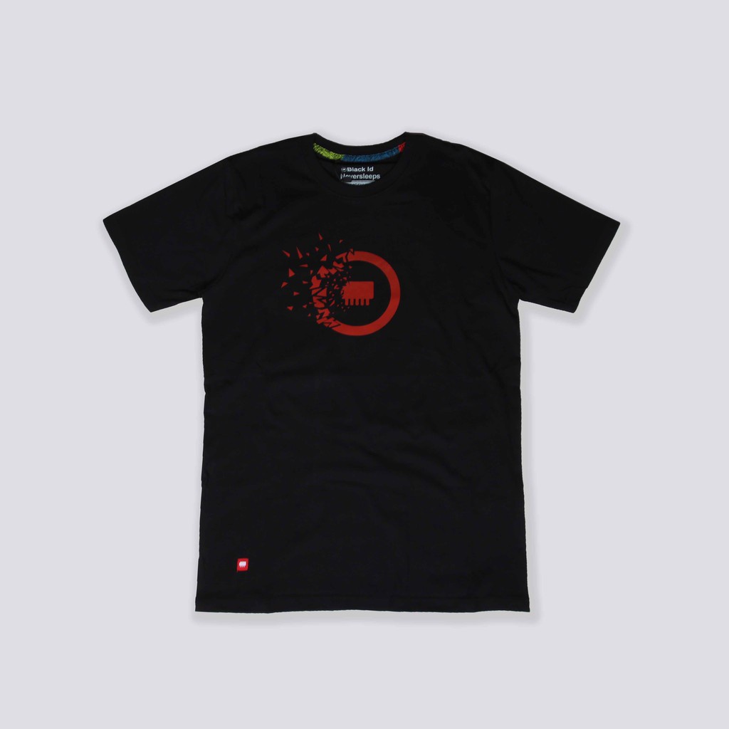 【Ori】Black ID - T Shirt Black Id - Black Circle